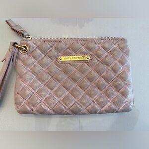 Juicy Couture Mauve Quilted Wristlet